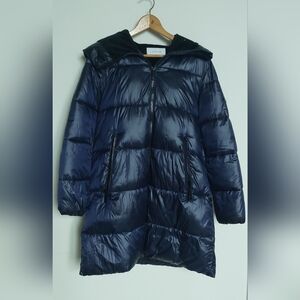 Calvin Klein Dark Blue Puffer Coat Size XS